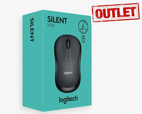 LOGITECH M220 SESSİZ  KABLOSUZ MOUSE-SİYAH 910-004878