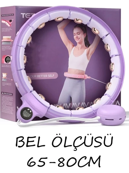 Sayaçlı Smart Yer Çekimi Topu ve 360° Masaj, 24 Parça Çıkarılabilir Pilates Çemberi 65-80 E22