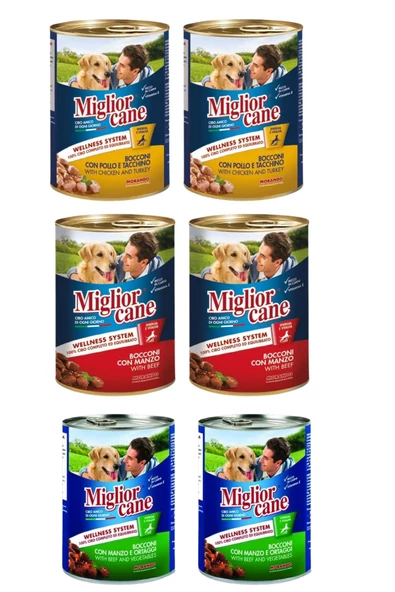 Karışık Köpek Konservesi 405 G x 6 adet