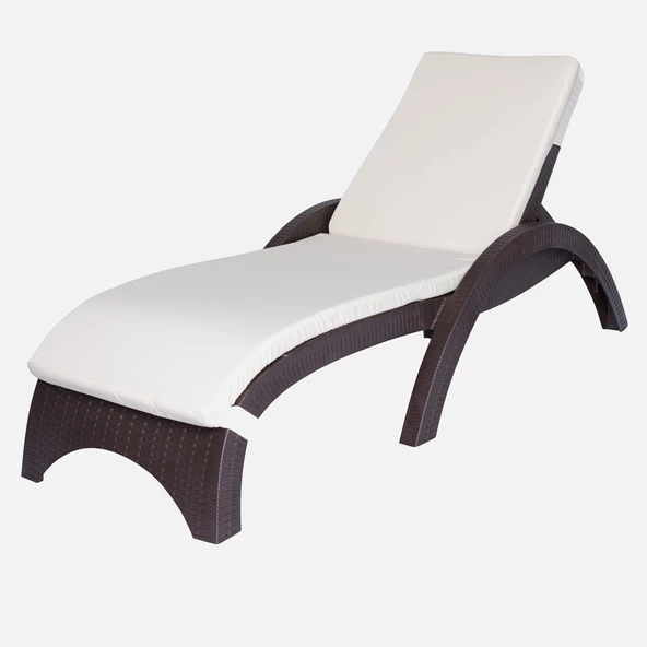 Belde Şezlong Minderi 60x188x5cm Krem