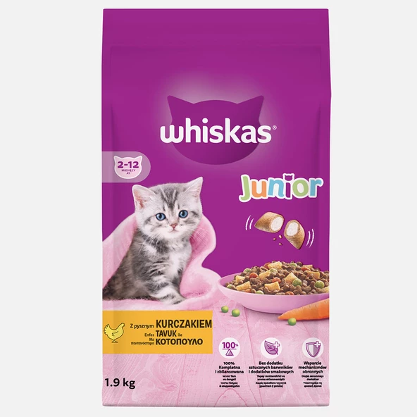 Whiskas Yavru Tavuklu Kuru Mama 1,9kg - 1