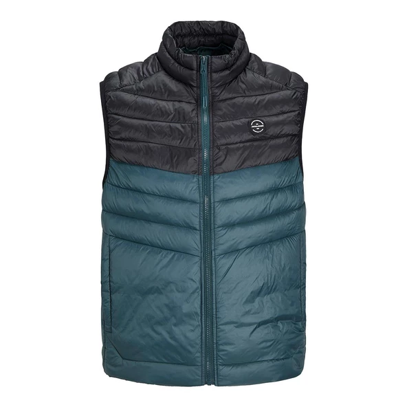 Jack & Jones 12258457 Jjesprint Bodywarmer Collar Noos Siyah-Petrol