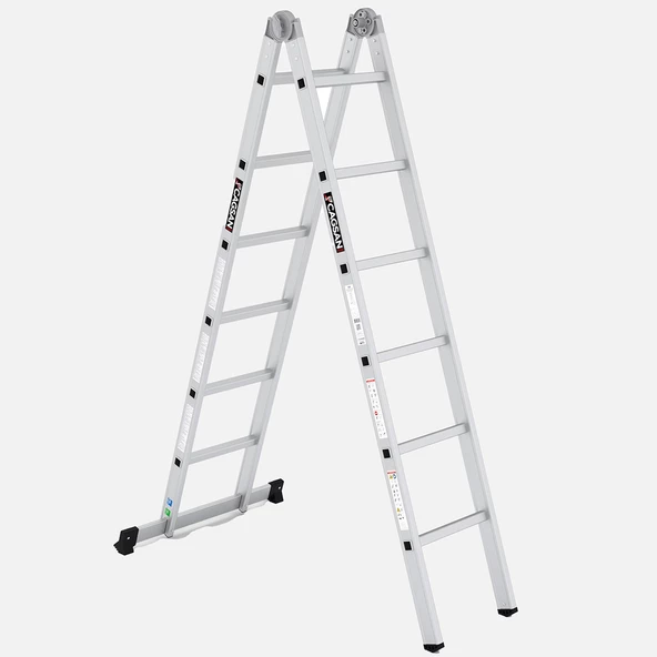 Çağsan Alüminyum 2x6 Basamaklı Katlanır Merdiven