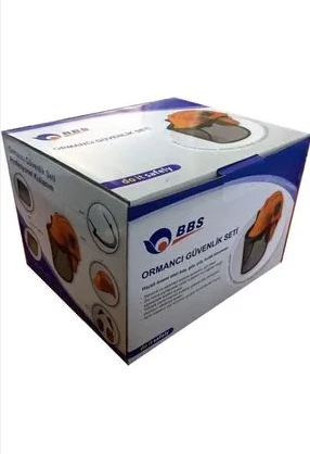 Profase B204 Kask Seti Kulaklıklı Ormancı Güvenlik Seti Baret - 6