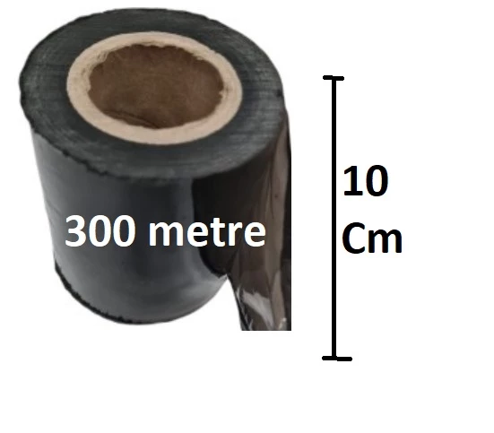 Dilimli Siyah Palet Streç 10 CM 17 Mic. 400Gr / 300mt. Siyah 2 Adet - 2