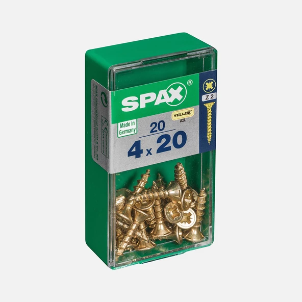 SPAX Havşa Vida Sarı 4X20