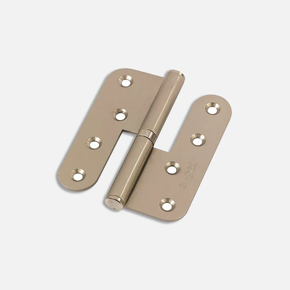 Adilon Okka Pomel Menteşe Oval 10cm, Çelik Sol