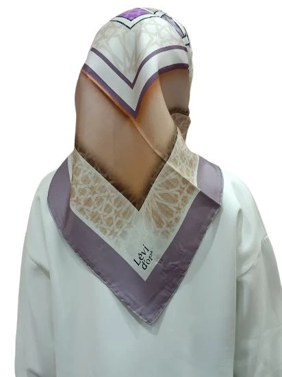 LEVİDOR İ-3818 TWİLL İPEK EŞARP - 12