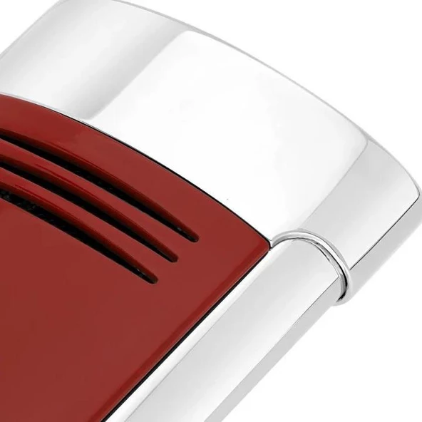 S.T.Dupont 020703 LI Megajet Red Chorome Çakmak - Resim 3