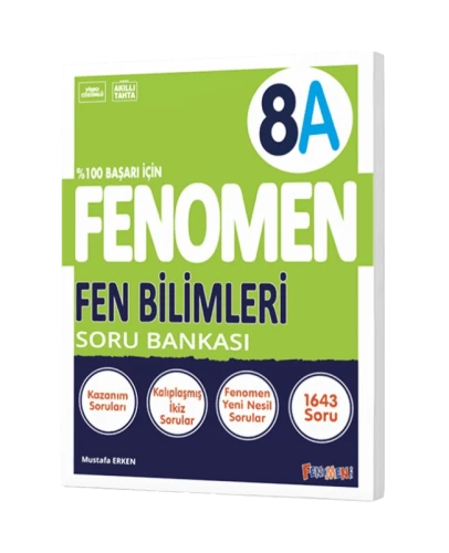 FENOMEN 8.SINIF FEN BİLİMLERİ SORU BANKASI-A