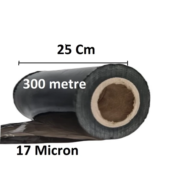 Palet Siyah Dilimli Streç 25 CM 17 Mic.  1000Gr / 300mt. Siyah 2 Adet - 2