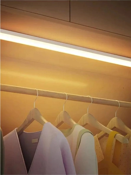 Dokunmatik Sensörlü Tüp Ledli Şarjlı Beyaz LED Auto Mod Dolap Içi, Koridor, Tezgah Altı 20 cm C47 - 3