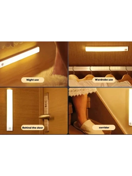 Dokunmatik Sensörlü Tüp Ledli Şarjlı Sarı LED Auto Mod Dolap Içi, Koridor, Tezgah Altı 30 cm C48 - 3