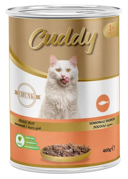 Cuddy Somonlu Kedi Konservesi 400gr