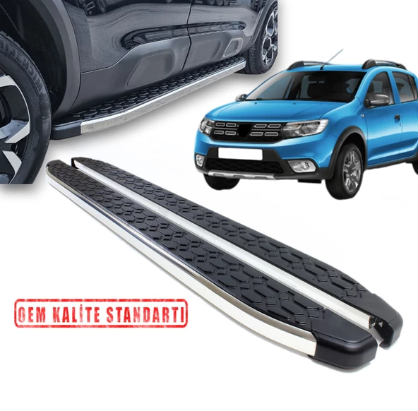 SANDERO 2012 2013 2014 2015 2016 2017 2018 2019 2020 ARACA ÖZEL BLACKLİNE YAN BASAMAK ürün görseli 1