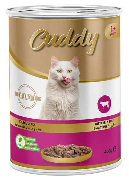Cuddy Biftekli Kedi Konservesi 400gr