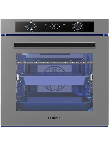 Luxell 88 Litre A-68 Sgf3 Platinum Metalik Gri Ankastre 9+1 Programlı Dijital Fırın