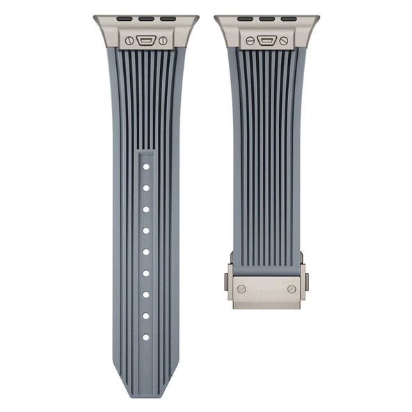 Apple Watch Ultra Ultra 2 49mm Redclick KRD-113 Spor Görünümlü Silikon Kordon - 6