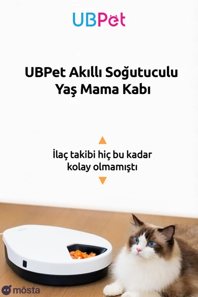 UBPet Akıllı Soğutuculu Yaş Mama Kabı, Otomatik Kedi-Köpek Besleyicileri, Uzun Ömürlü Soğutmalı Kuru ve Yaş Mama Servisi 3 Kademeli Soğutma Mod Ayarı Değerlendirmeleri - 2