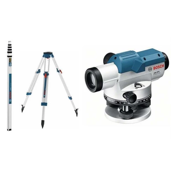 GOL 26 D+BT 160 Tripod+GR 500 Mira 100 Metre Optik Nivelman