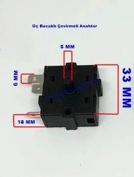 ENDER 3 Bacaklı Çevirmeli Fırın ve Soba Anahtarı