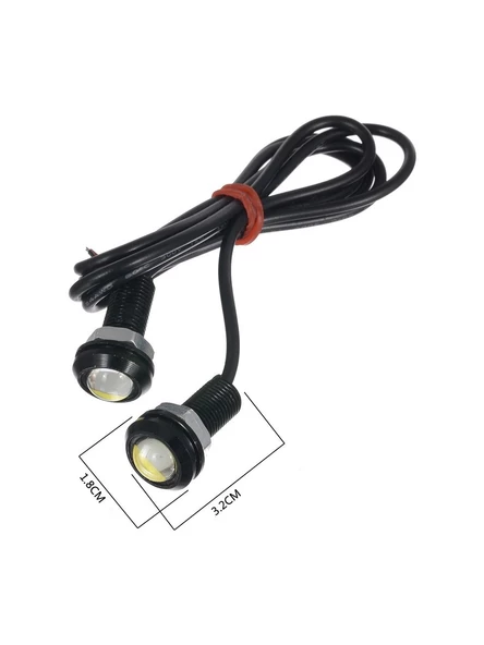 2 Adet Vidalı Kartal Gözü Eagle Eye Gündüz Ledi Ayna Altı Ledi E06 - 4