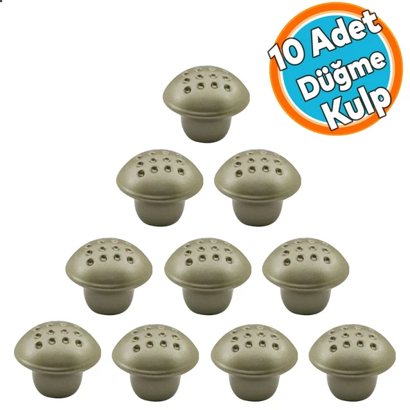10 Adet Düğme Kulp Mobilya Mutfak Çekmece Dolap Kapak Kulpu Kulbu Saten Metal Kulp