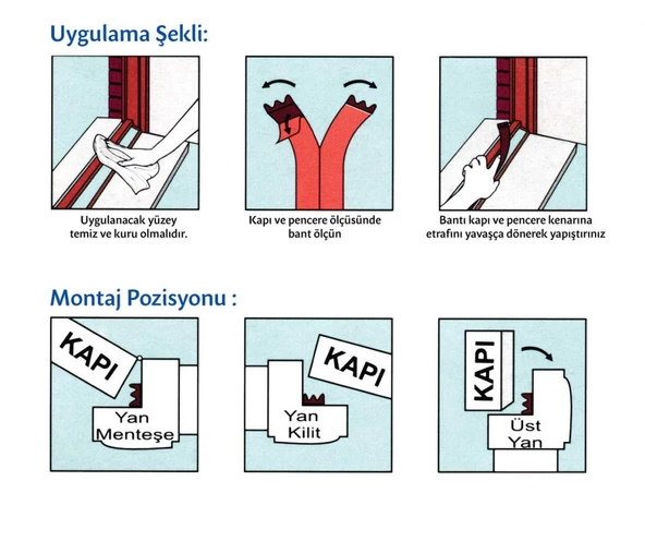 Nm Kapı Pencere İzolasyon Bandı - D Profil- Kahve - 2