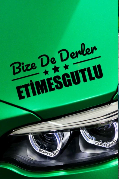 Ankara Etimesgut Siyah Araç Sticker  Ankara Bize De Derler  Etimesgutlu 40x15 cm Oto Sticker