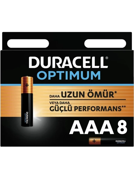 Duracell Optimum Aaa Ince Pil 8'li