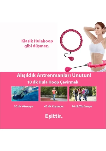 Egzersiz Çemberi - Egzersiz Halkası - Ağırlıklı - Bel Bölgesi Ayarlanabilir EE131 - 2