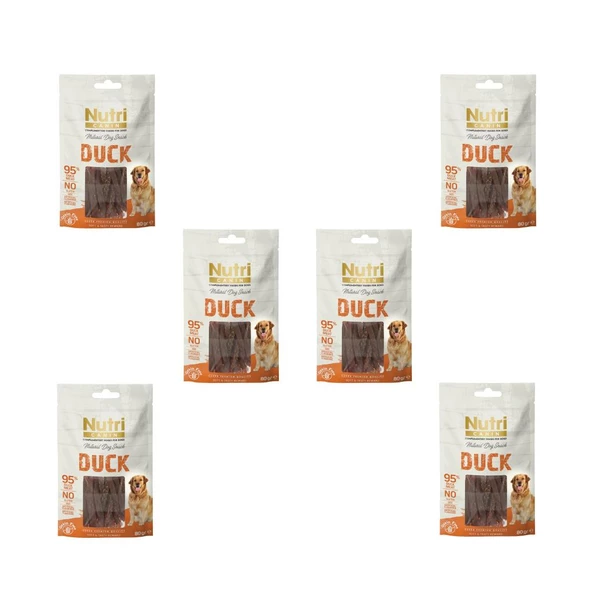 Nutri Canin 80Gr %100 Doğal Etten Natural Dog Snack Ördek Etli Atıştırmalık 6Adet Köpek Ödülü