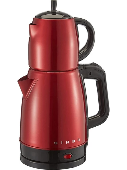 Sinbo Stm-5832 Carmen 2200 W Çelik Çay Makinesi Kırmızı