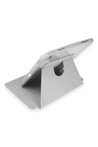 iPad 10.2 İnç (8.nesil) Uyumlu 360° Dönebilen Standlı Kalemlikli Kılıf - 3
