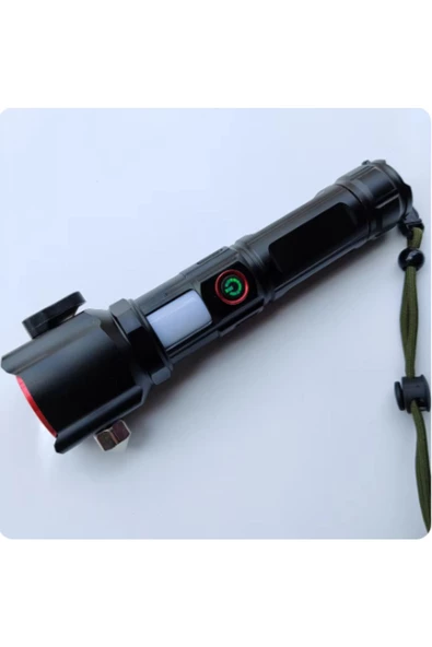 Gold Orion Full Metal Tasarım Çakarlı Zomlu 26650 8800mah Li-ion Bataryaya Sahip El Feneri - 8