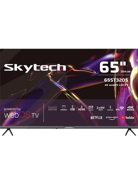 Skytech 65ST3205 4K Ultra HD 65" 165 Ekran Uydu Alıcılı webOS Smart LED TV