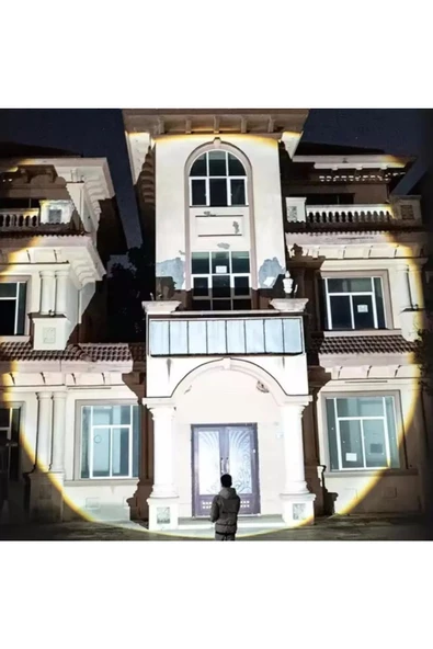 100 watt metal tasarım 1000 lümen 1000 metre zomlu el feneri or-2208-tg - 6