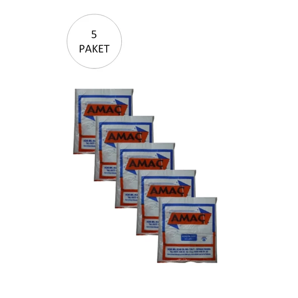 Şeffaf Hışır Atlet Poşet Küçük Boy 25x42 Cm 650 Gr (5 Paket-Takriben 1,500 Adet)