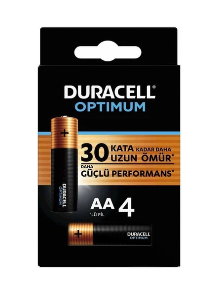 Duracell Optimum Alkalin Aa Kalem Piller 4 Adet Paket