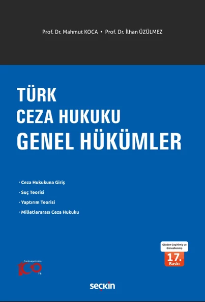 Türk Ceza Hukuku Genel Hükümler - 9