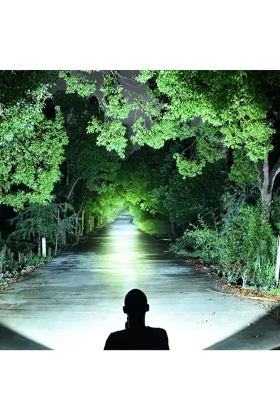 uzun mesafeli 5 farklı moda sahip kancalı lityum akülü kamp feneri ışıldak el feneri or-22023 - 6