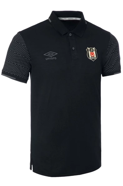 Beşiktaş Orijinal Lisanslı Polo Yaka Siyah Spor T-Shirt + Bileklik Set Özel Ahşap Kutulu - 6