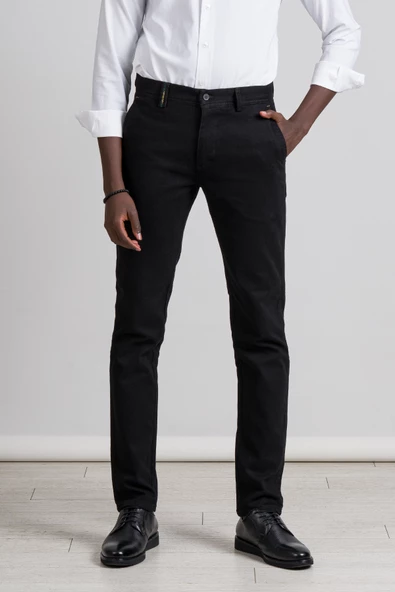 Perpant Kanvas Kışlık Kumaş Pamuklu Likralı Slimfit Pantolon - Resim 6