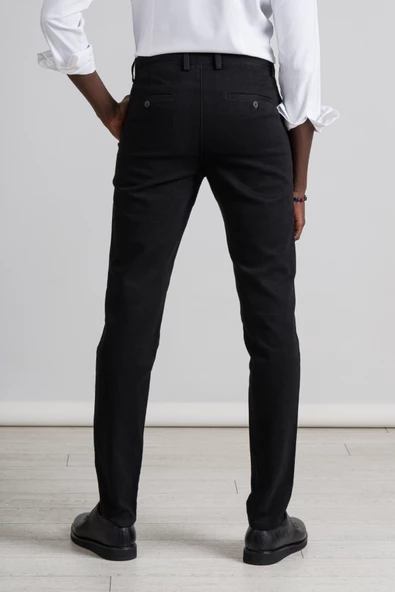 Perpant Kanvas Kışlık Kumaş Pamuklu Likralı Slimfit Pantolon - Resim 9