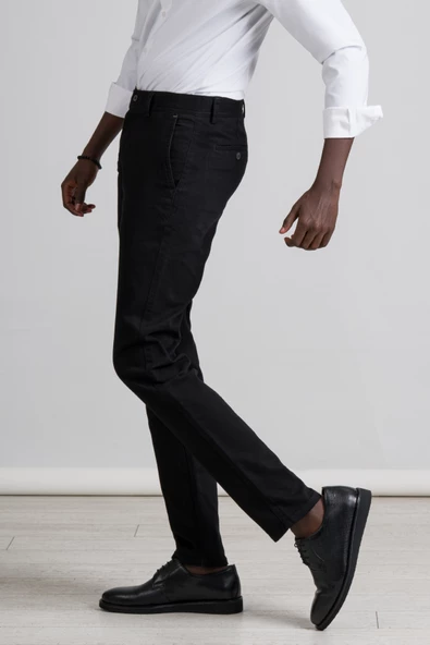 Perpant Kanvas Kışlık Kumaş Pamuklu Likralı Slimfit Pantolon - Resim 7