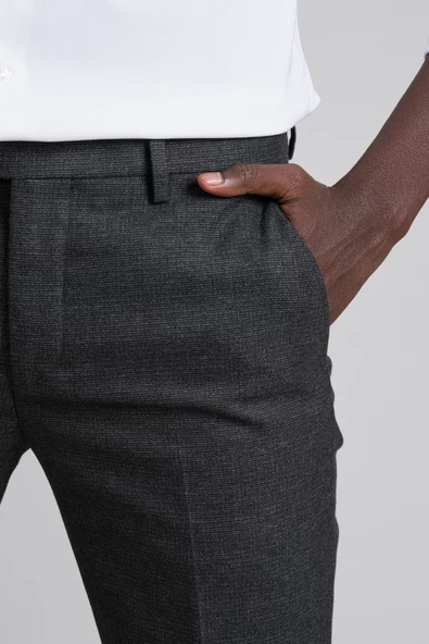Perpant Armürlü Slimfit Kışlık Kumaş Pantolon - 10