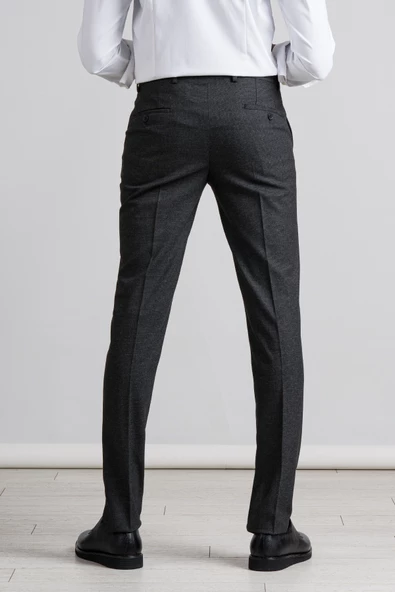 Perpant Armürlü Slimfit Kışlık Kumaş Pantolon - 9
