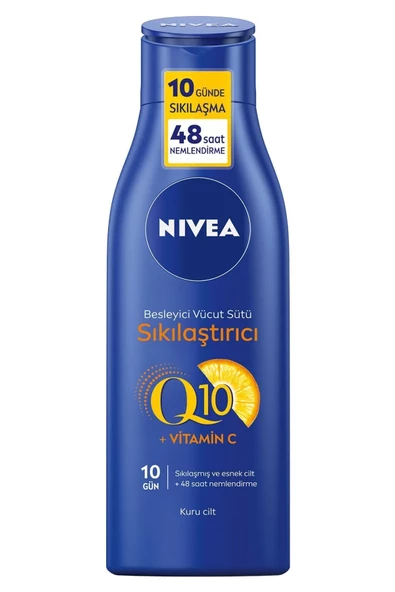 nıvea  Sıkılaştırıcı Vücut Sütü Q10 C Vitamini 250ml,10 Günde Sıkılaştırır,kuru Cilt