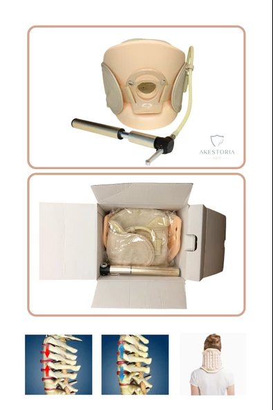 3 Parçalık Şişme Boyunluk Plastik Protizli Boyun Koruyucusu Free Size NC-002 - 4