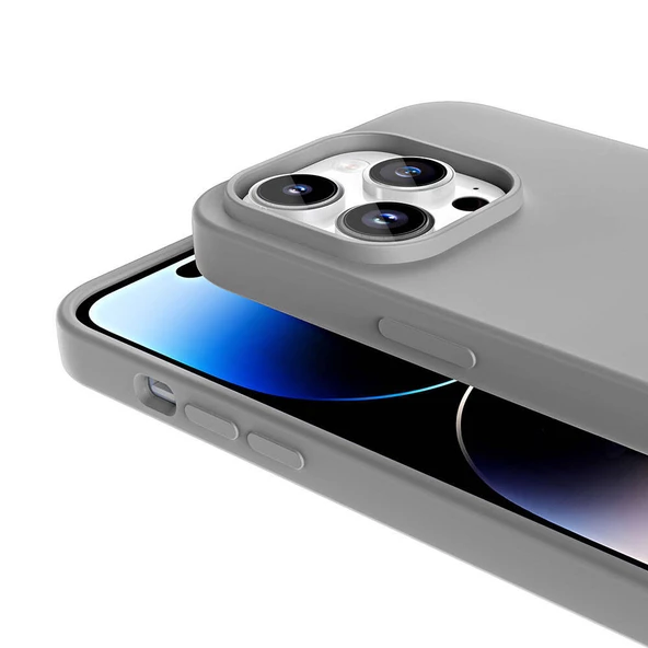 Apple iPhone 14 Pro Kılıf Magsafe Şarj Özellikli Sıvı Teknolojili Silinebilir Sert Zore Kivi Kapak - 7